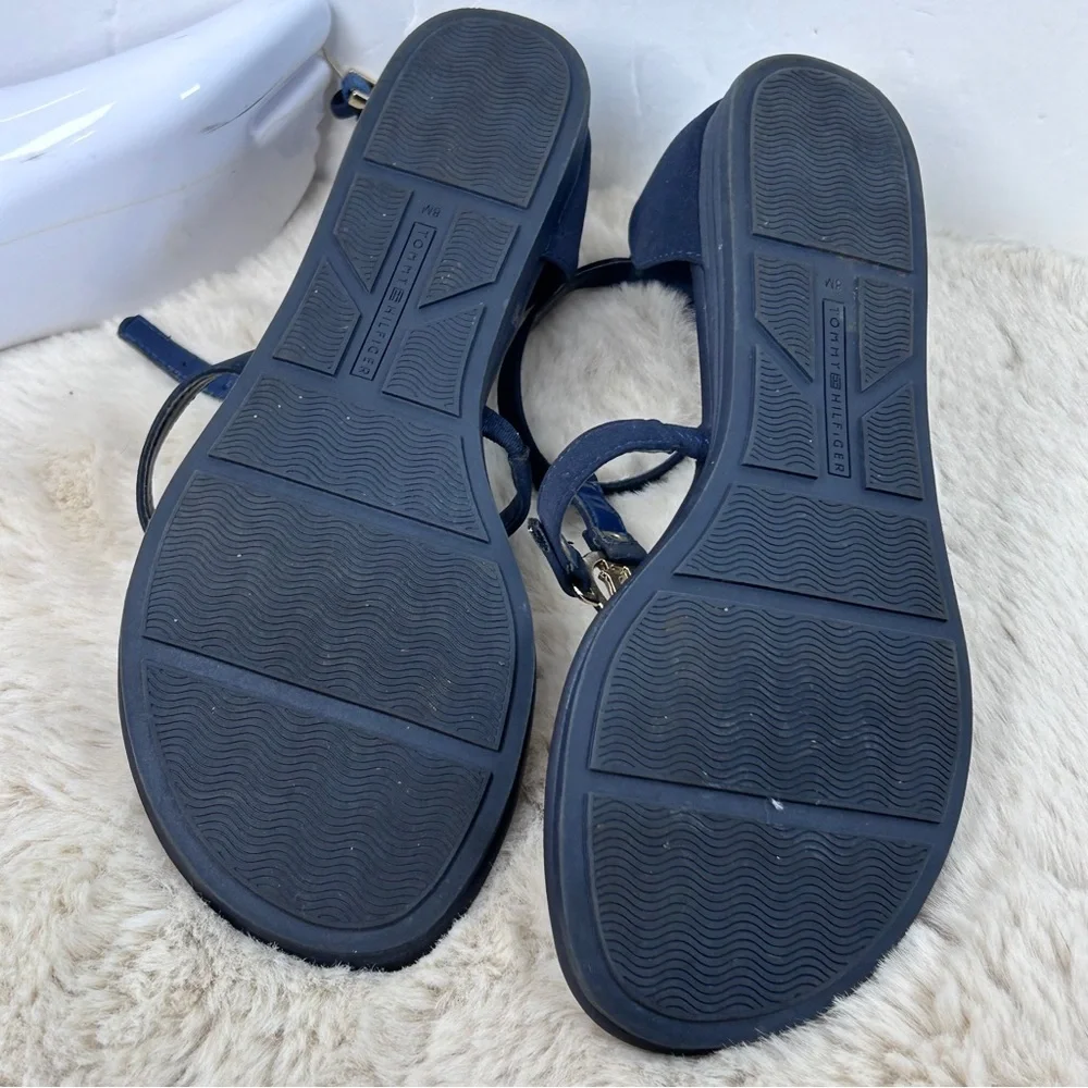 Tommy‎ Hilfiger Blue Sandals Modern Design Size 8